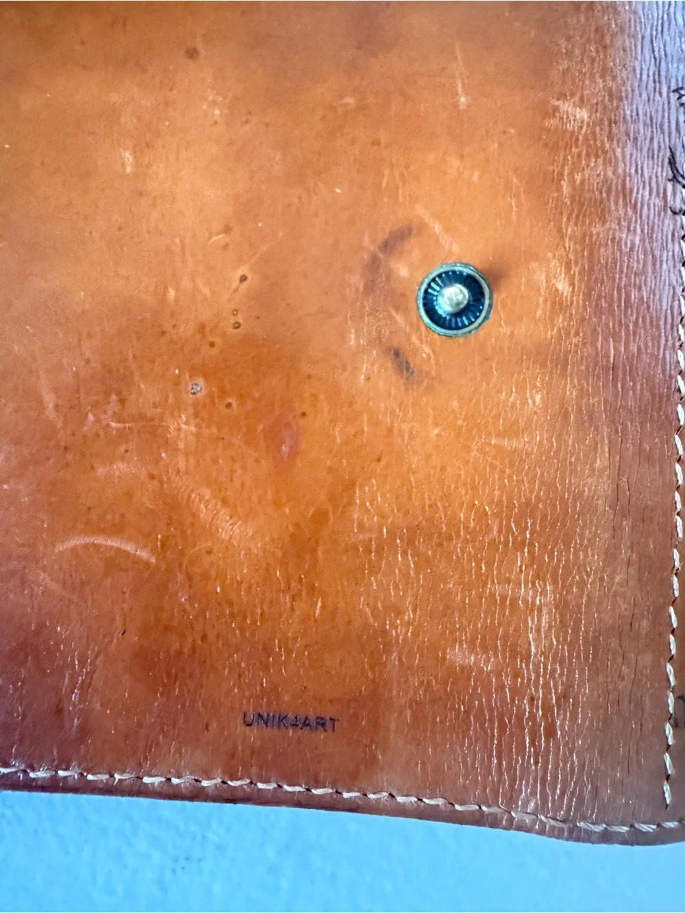 Full cowhide Leather Passport  and card Wallet Brown with Map Embossing travel